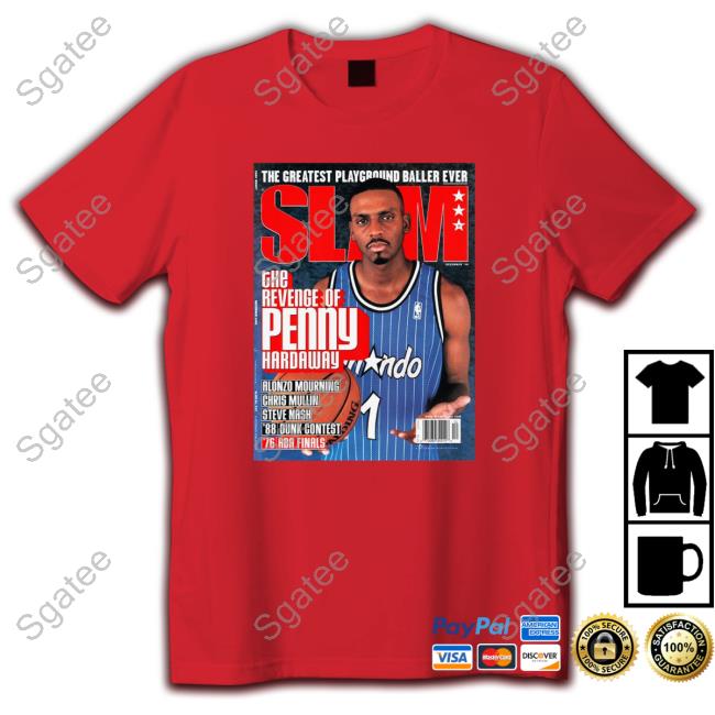 Official Slam Cover Orlando Magic Penny Hardaway T-Shirt - Sgatee