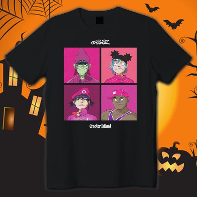 Official Coachella Shop Gorillaz Four Squares Long Sleeve - Sgatee