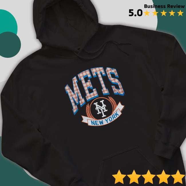 Offcial Homage Merch New York Mets Plaid T-Shirt Offcial Homage Merch New York Mets Plaid T-Shirt