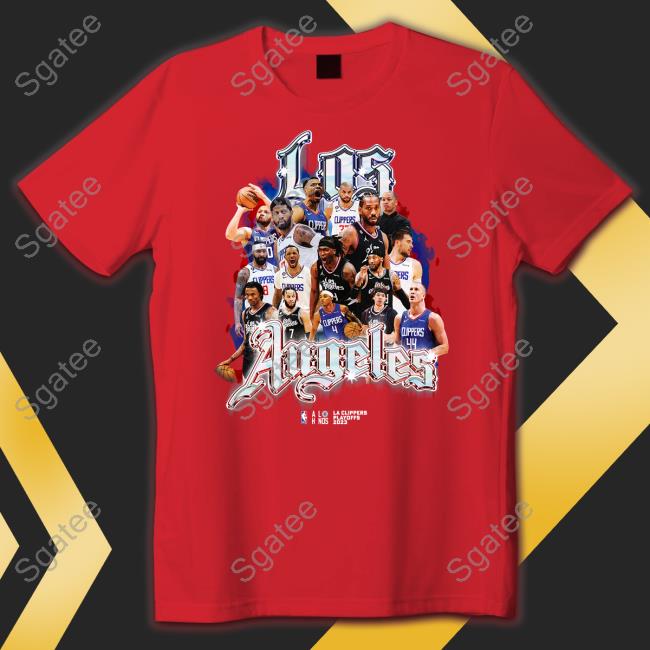 Clippers Shop Los Angeles Clippers NBA Playoff Roster Shirt - Sgatee