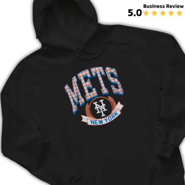 Offcial Homage Merch New York Mets Plaid T-Shirt Offcial Homage Merch New York Mets Plaid T-Shirt