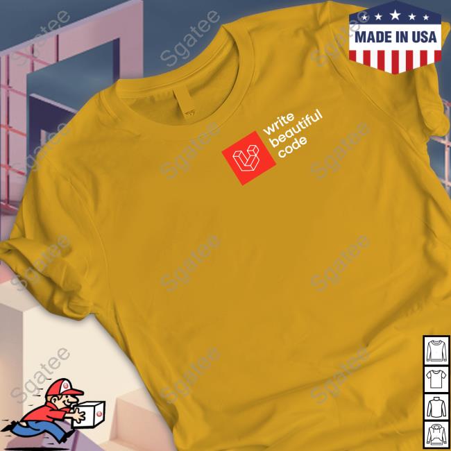 Write Beautiful Code Tee Write Beautiful Code Tee