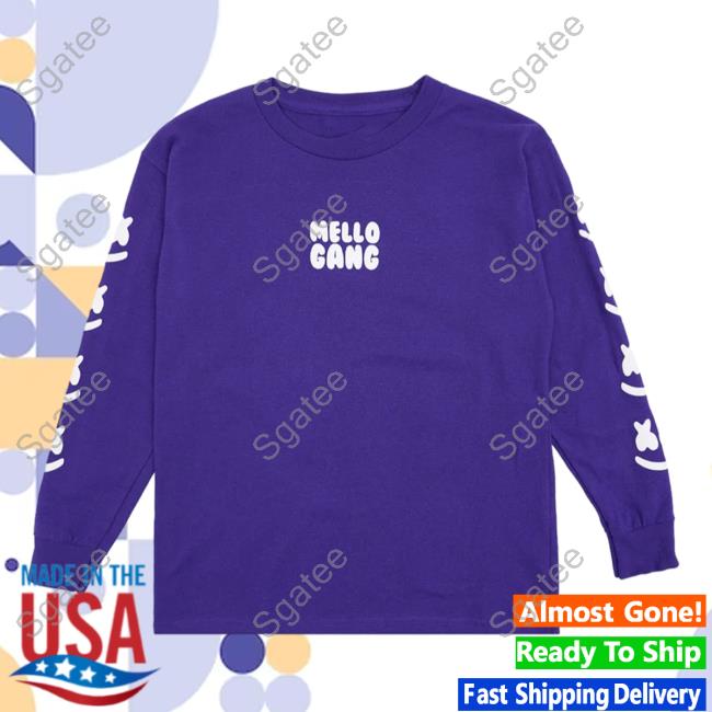 Official Marshmello Music Clothing Store Shop Mellogang Faces L/S Crew neck Sweatshirt Purple Marshmellomusic Merch Official Marshmello Music Clothing Store Shop Mellogang Faces L/S Crew neck Sweatshirt Purple Marshmellomusic Merch