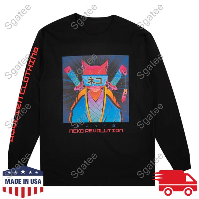 Official Elvis The Alien Ayylien Clothing Neko Revolution Hooded Sweatshirt  - Sgatee