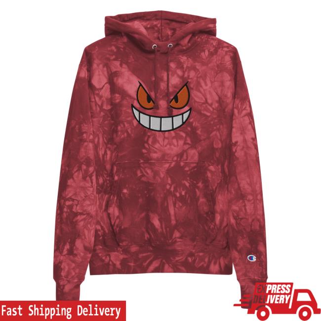 Yujin Clothing x Champion Demon Inside Tie Dye Pullover Sweatshirt Red