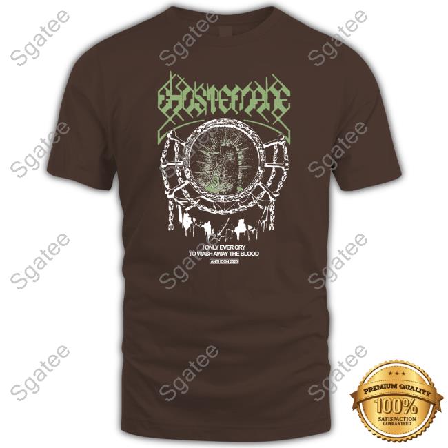 Official Ghostemane Merch I Only Ever Cry To Wash Away The Blood Tee