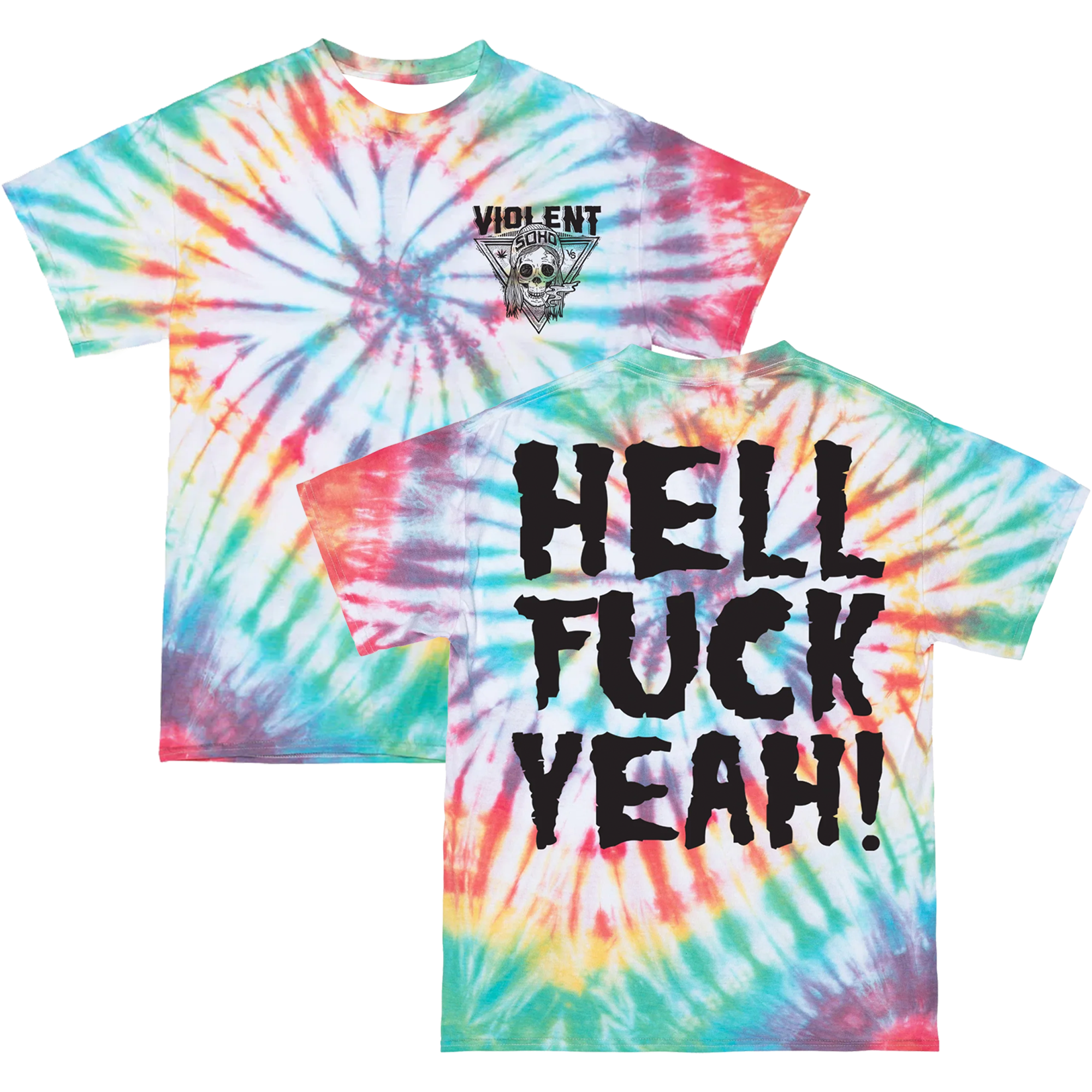 Official 24Hundred Violent Soho Hell Fuck Yeah T-Shirts Tie Dye 24 Hundred Official 24Hundred Violent Soho Hell Fuck Yeah T-Shirts Tie Dye 24 Hundred