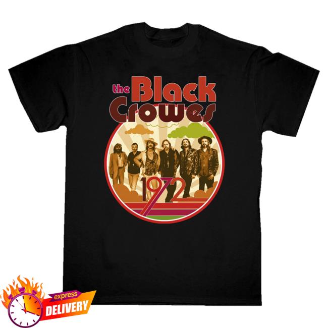 Official The Black Crowes 1972 Band Photo Top Shirt Official The Black Crowes 1972 Band Photo Top Shirt