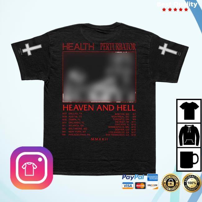 Heaven And Hell 2022 Tour Tee Shirt Health Band Heaven And Hell 2022 Tour Tee Shirt Health Band