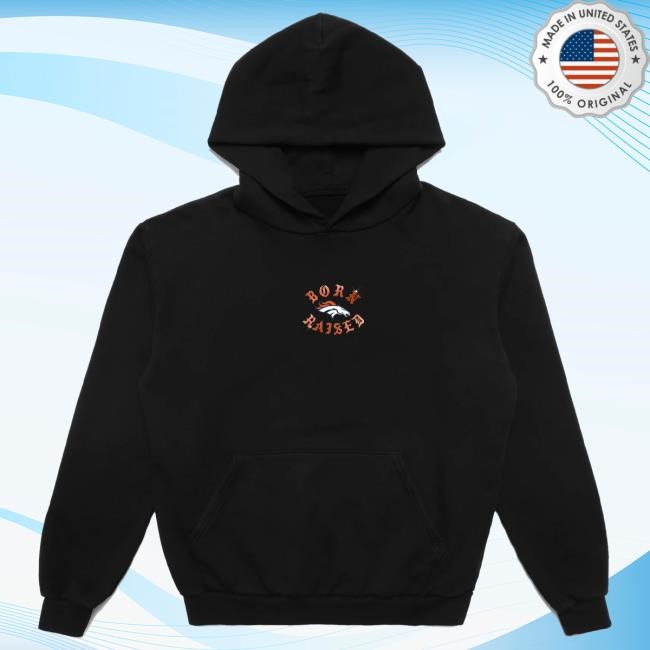 Born X Raised + Broncos Chrome Rocker Long Sleeve Hoodie Born X Raised + Broncos Chrome Rocker Long Sleeve Hoodie