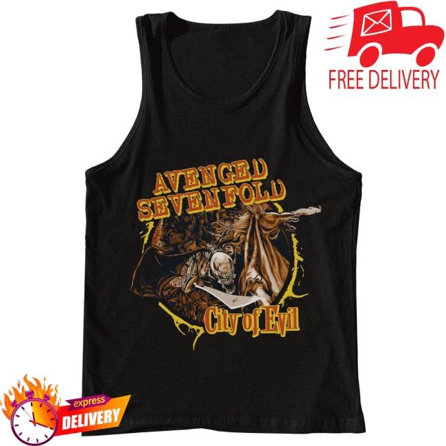 Official Avenged Sevenfold City of Evil - Tank Top (COE 20th Anniversary) Top Shirt A7X World Official Avenged Sevenfold City of Evil - Tank Top (COE 20th Anniversary) Top Shirt A7X World