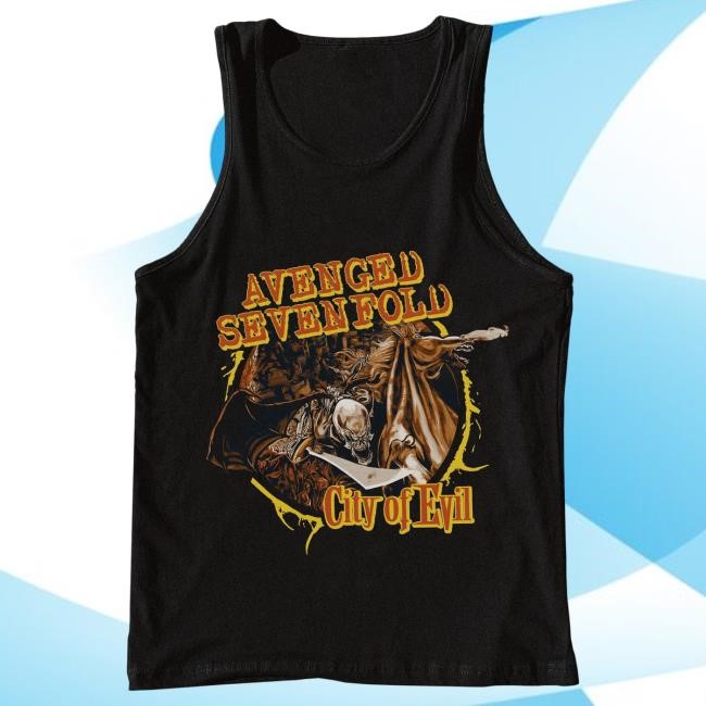 Official Avenged Sevenfold City of Evil - Tank Top (COE 20th Anniversary) Top Shirt A7X World Official Avenged Sevenfold City of Evil - Tank Top (COE 20th Anniversary) Top Shirt A7X World