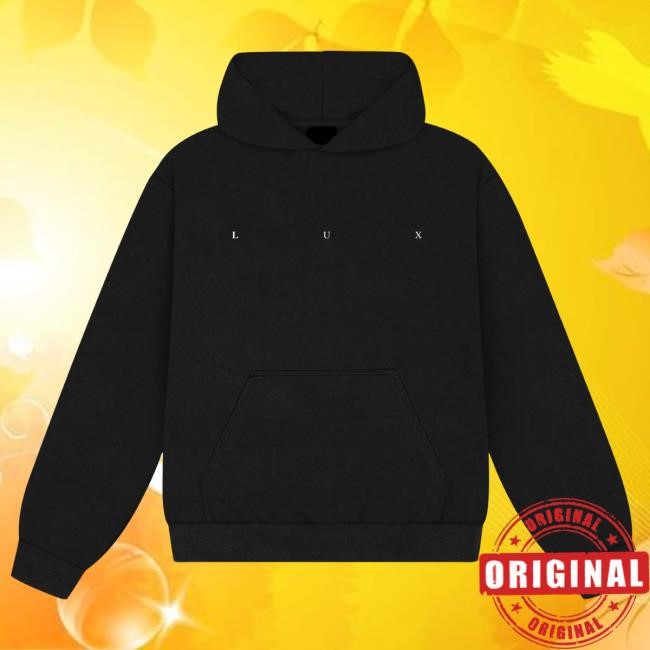 Official Rosalia Merch Store LUX Logo Hooded Sweatshirt Official Rosalia Merch Store LUX Logo Hooded Sweatshirt