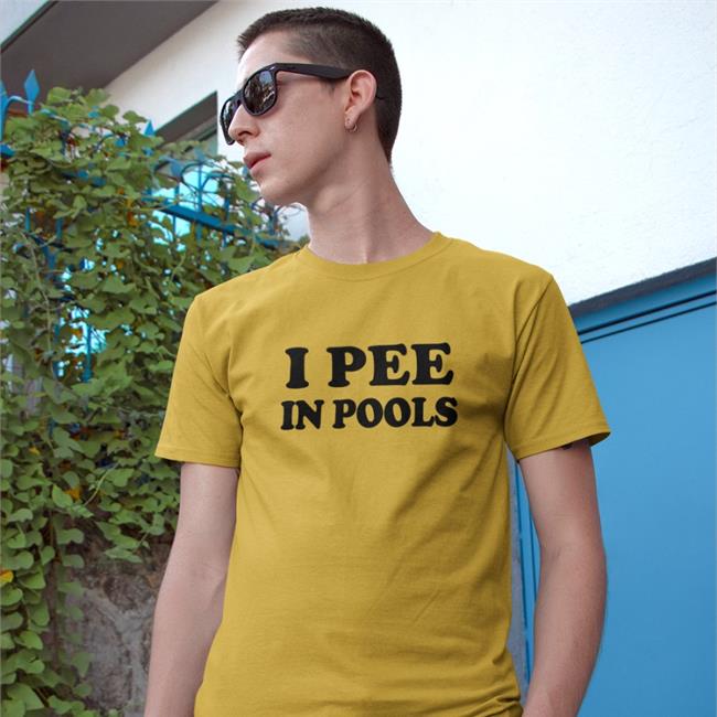 Danny Duncan Merch I Pee In Pools Light Blue Tee Shirt