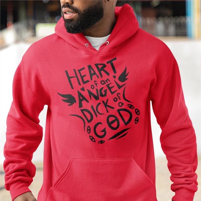 Heart Of An Angel Dick Of A God Sweatshirt Yan Nucleose's Artist Shop