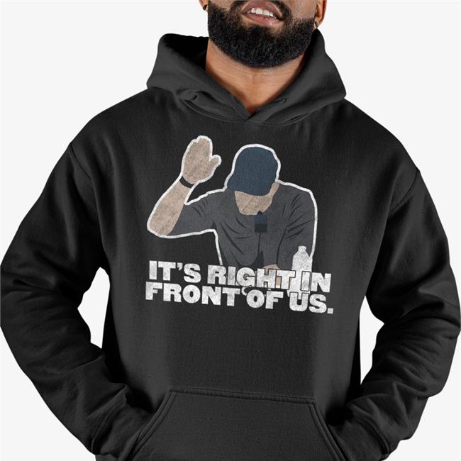 Jomboy Media Merch It's Right In Front Of Us T Shirt Aaron Boone Talkin' Yanks