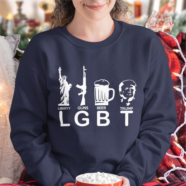 Lgbt Liberty Guns Beer Trump T Shirt