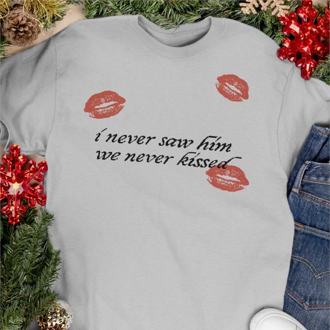 Sabrina Carpenter Merch I Never Saw Him We Never Kissed Tee