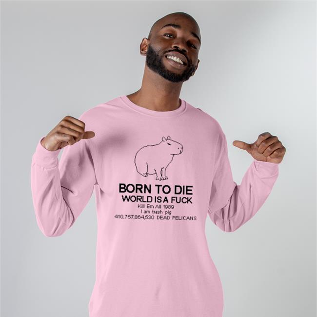 Tofu Pixel Born To Die Capybara Hoodie