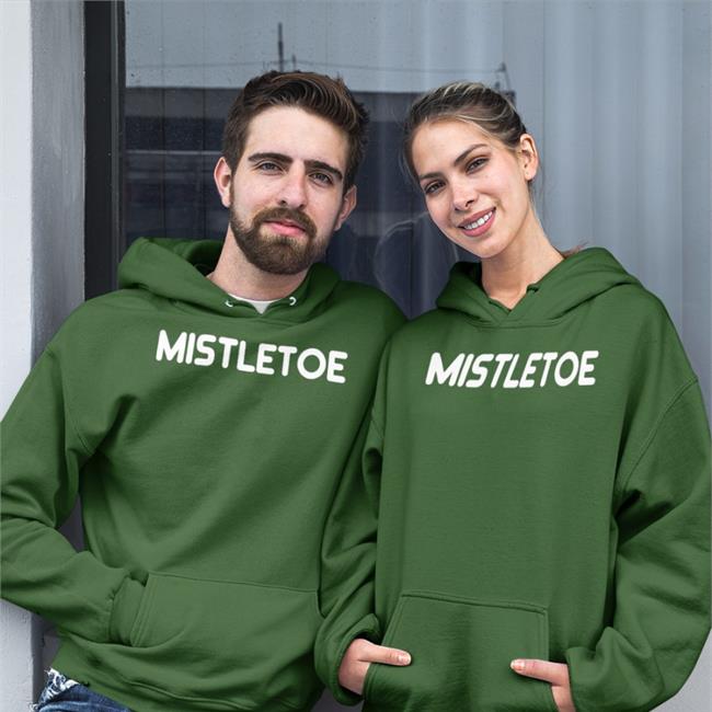 Mistletoe Christmas Holiday T Shirt Baseball Chickie