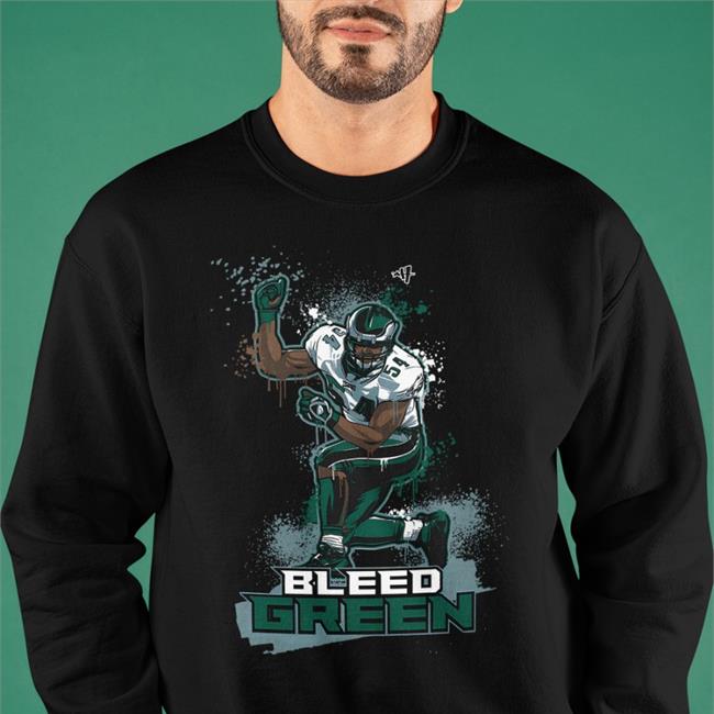 Art History 101 Merch Nick Sirianni Bleed Green Jeremiah Trotter Tee Shamus