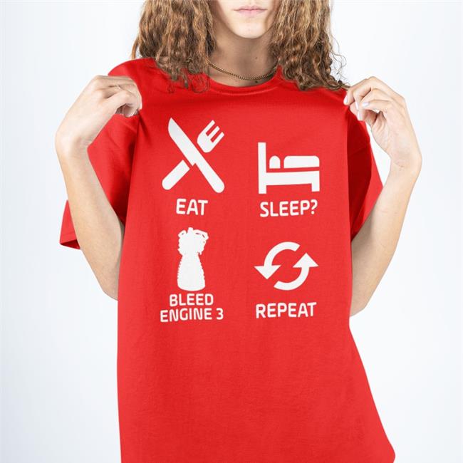 Eat Sleep Bleed Engine 3 Repeat Hoodie