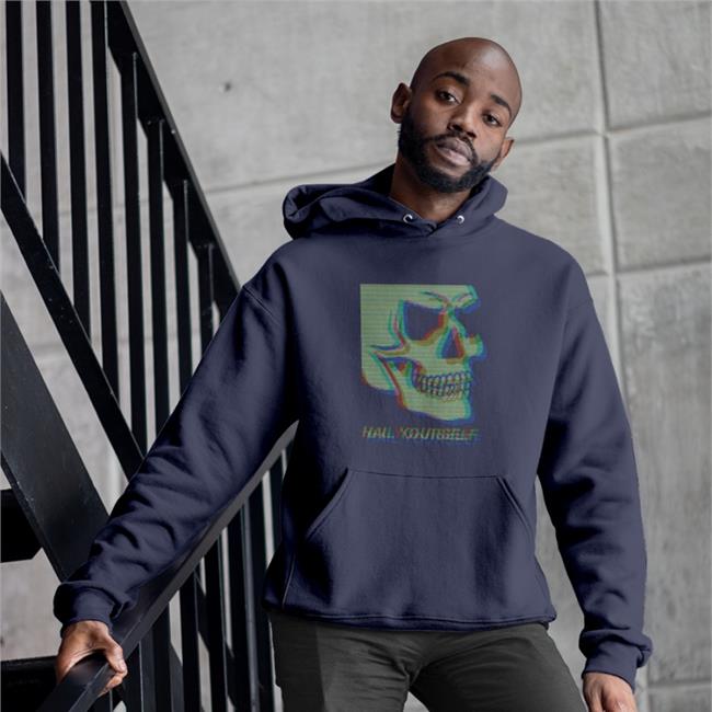 Lpotl Last Podcast Merch Digital Skull Hail Yourself Tee Shirt