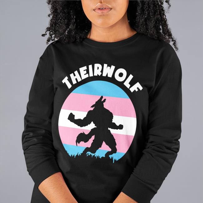 Theirwolf Trans Pride Lgbt Shirt Transgender Flag Bvdgrrl