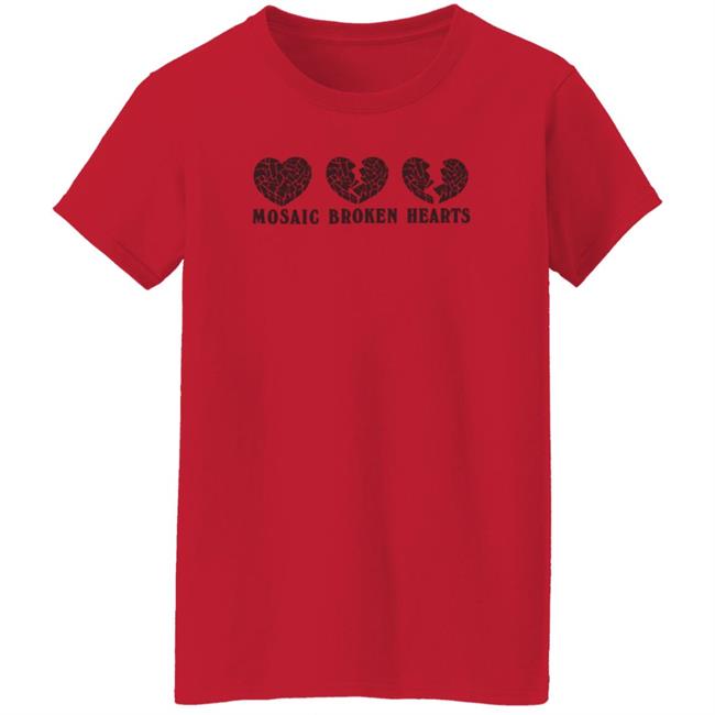 Taylor Swift Store Merch Red Taylor Version Mosaic Broken Hearts Shirt Taylor Swift Store Merch Red Taylor Version Mosaic Broken Hearts Shirt