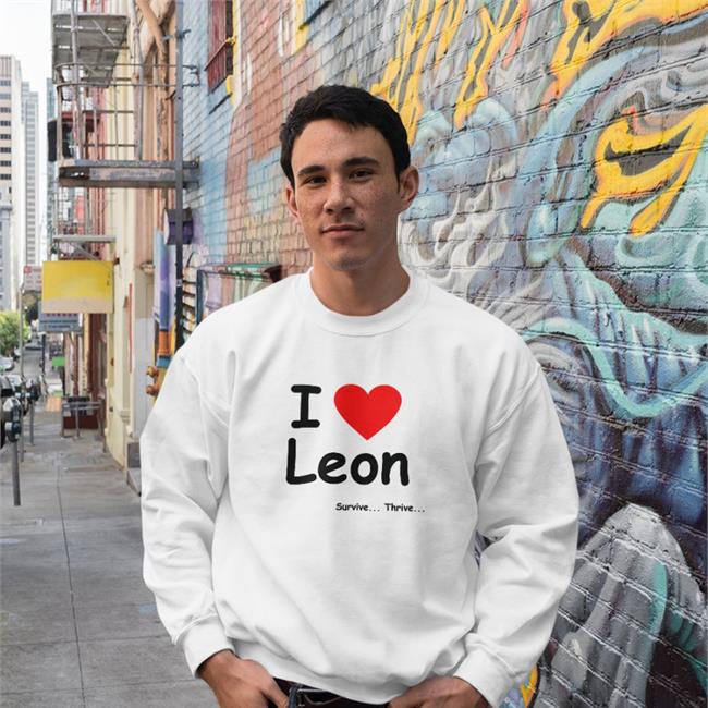 Leon The Lobster Merch I Love Leon Hooded Sweatshirt Survive Thrive
