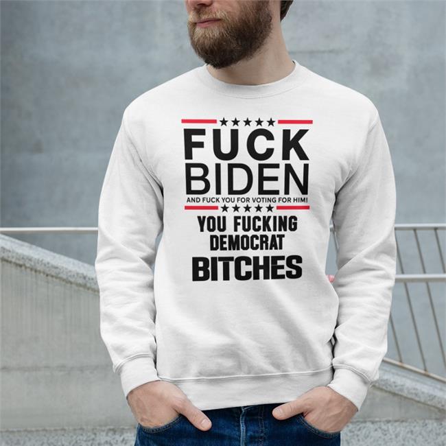 Matt Jones Fuck Biden And Fuck You For Voting For Him You Fucking Democrat Bitches V Neck T Shirt Kentucky