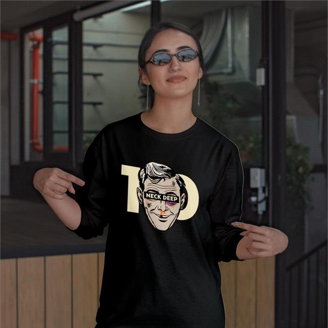 Neck Deep Merch Black Rain In July 10 Year Anniversary T Shirt