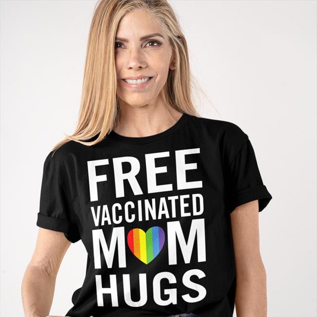 Charleston Pride Free Vaccinated Mom Hugs Pride LGBTQ Sweatshirts Kristen Johnston