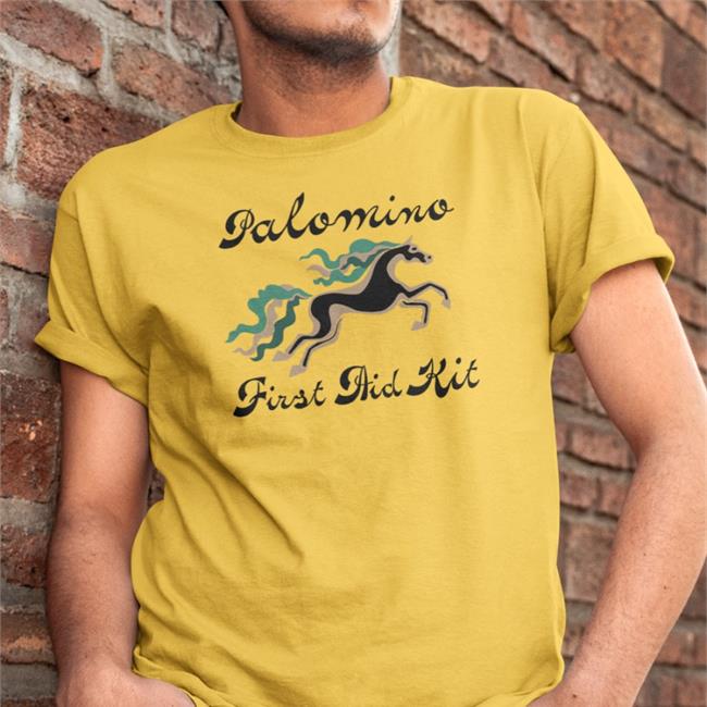 Palomino Horse Illustration Shirt Firstaidkitband First Aid Kit Merch
