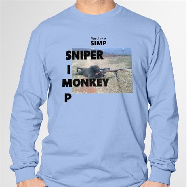 Yes I'm A Simp Sniper I Monkey P Tee