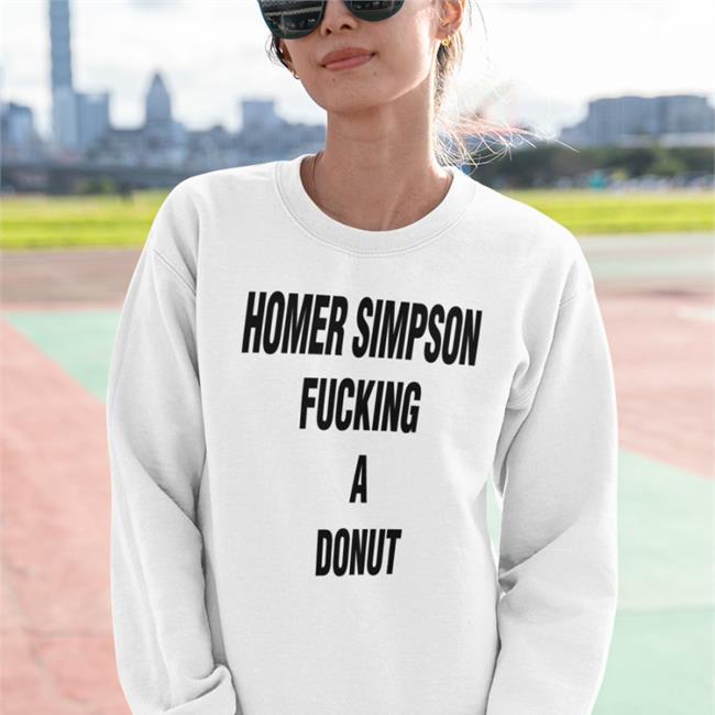 Homer Simpson Fucking A Donut Hoodie