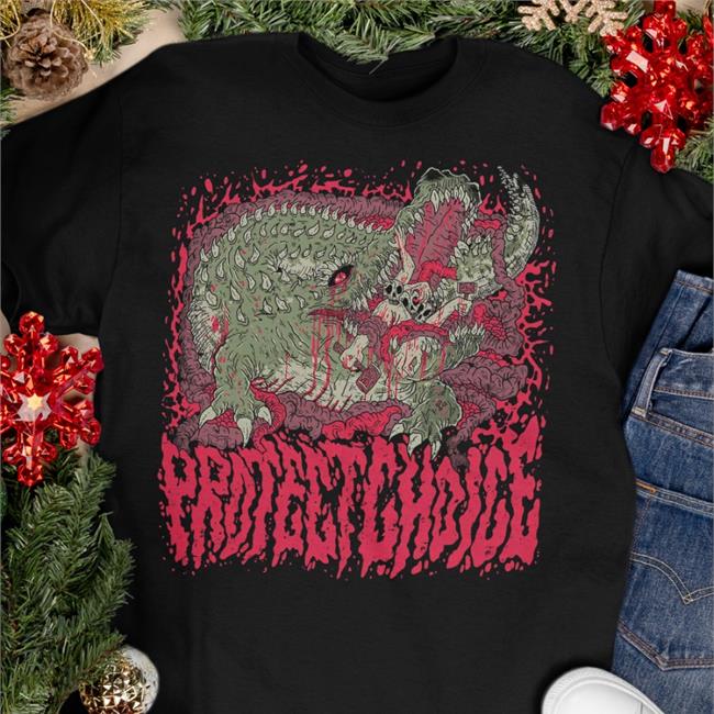 Gators Daily Merch Store Zombie Shark Protect Choice Tee