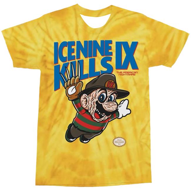 Official Ice Nine Kills Merch Store Super Freddy Fly & Dye Hot Shirt Ice Nine Kills Clothing Shop Ink Merch IceNineKills