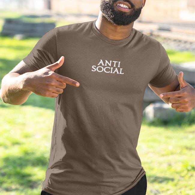 Anti Social Shirt Dark Heather Dannied01 Dannie D