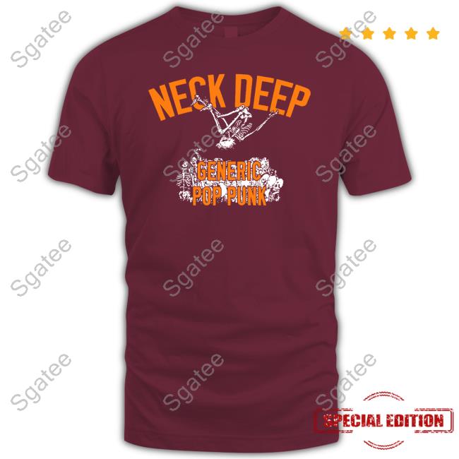 Official Neck Deep Generic Pop Punk Hoodie Skeleton Mosher Version