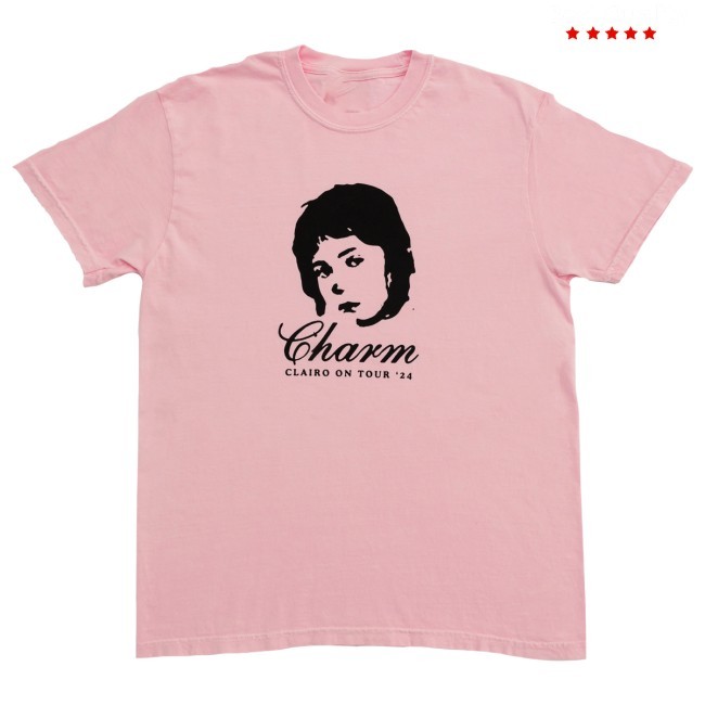 Clairo On Tour Shirt (Light Pink) Clairo Merch