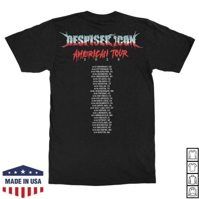 Official Indie Merch Store Shop Despised Icon Purgatory 2023 Tour Tee IndieMerchStore