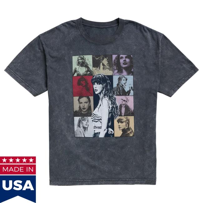 Official Taylor Seift Swift Clothing Store Shop Taylor Swift The Eras Tour Mineral Wash Gray Top Shirt Taylorswift
