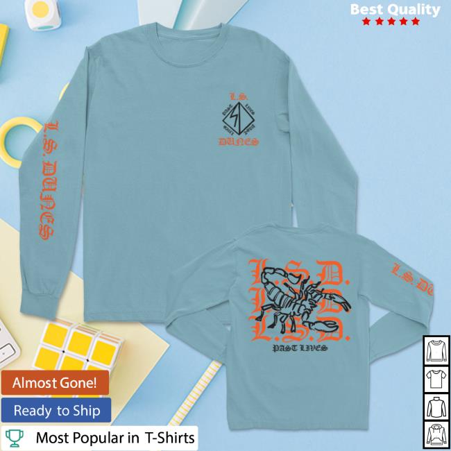 Scorpion Long Sleeve Tee Shirt (Ice Blue)