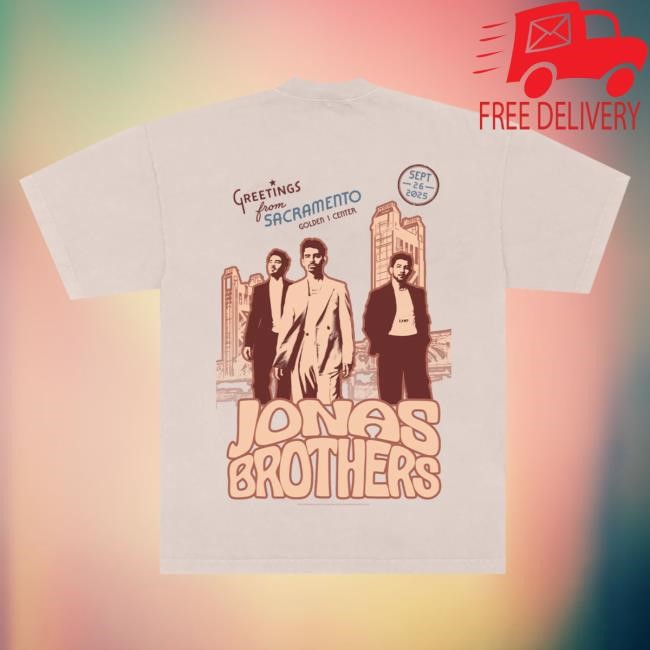 Official Jonas Brothers Merch Store Greetings From Your Hometown - Sacramento, CA Tees