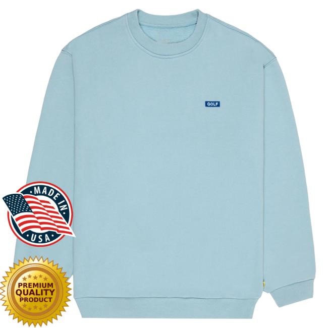 Official Tyler The Creator Merch Washed Logo Crew Neck by Golf Wang