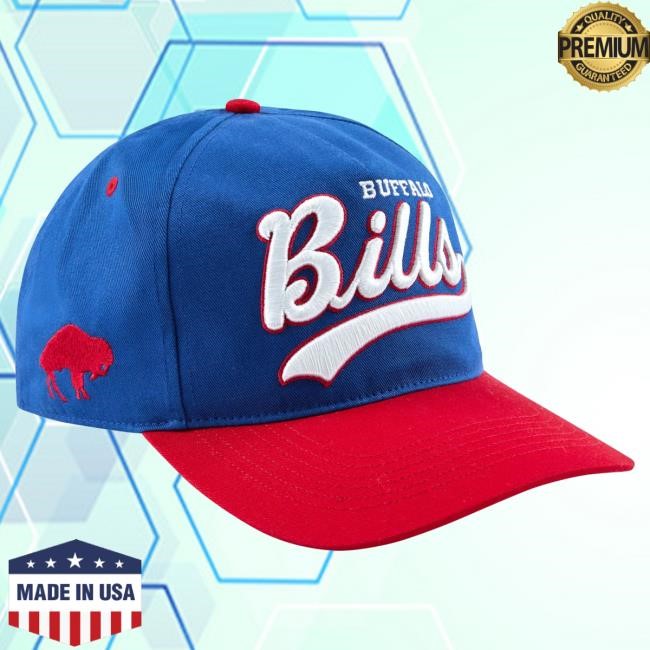 Official Golf Wang Merch Bills Script Snapback Blue Hat by Golf Wang x NFL