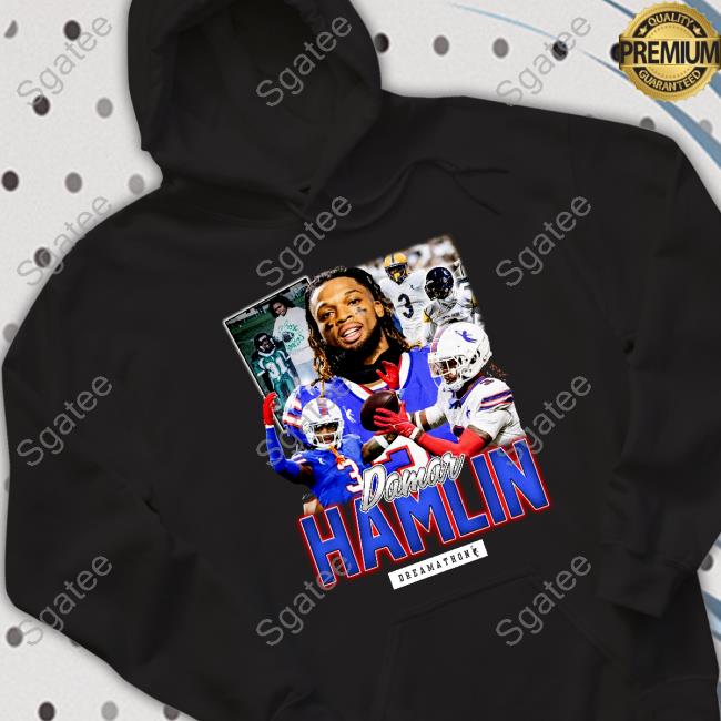 Official Damar Hamlin Black TShirts