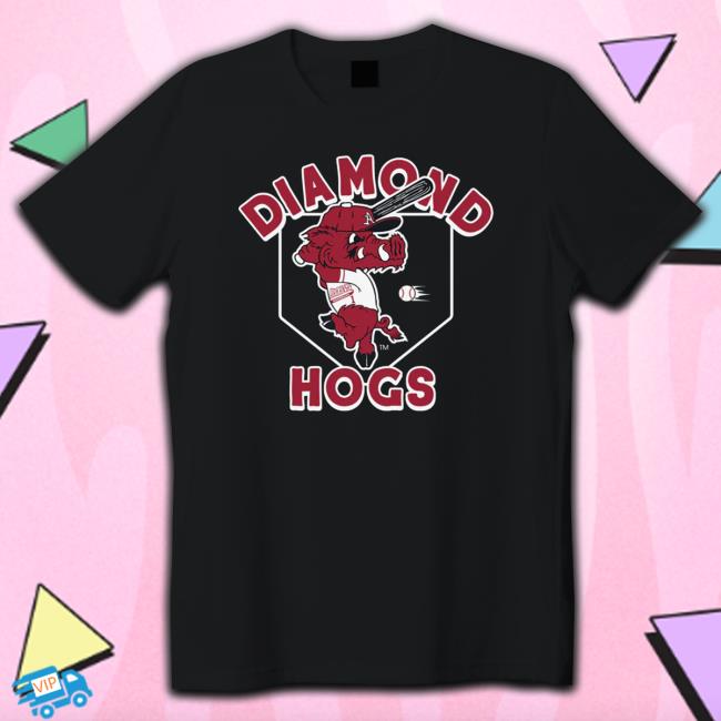 Men’s Arkansas Diamond Hogs Vintage Tee Shirt