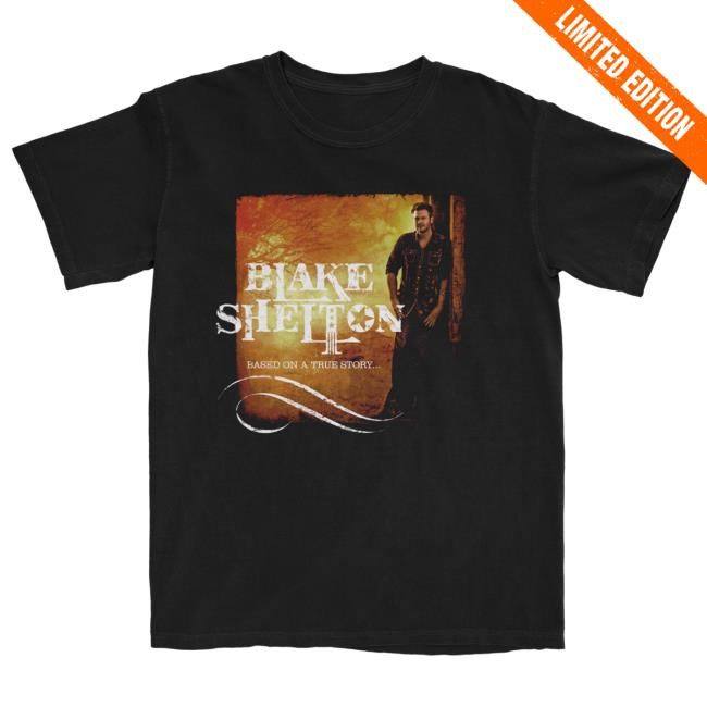 Apparel Blake Shelton | Official Store Blake Shelton Based on a True Story Album T-Shirt